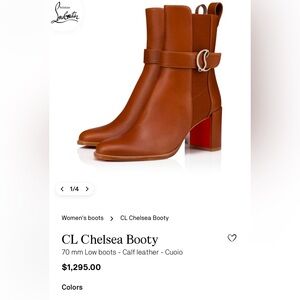 CL~Chelsea Booty 70 size 37- size 7 in US. Calf booty, color is Cuoio (Tan)